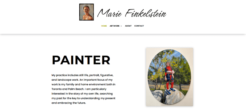 Image of Three Loud Crows website - Marie Finkelstein