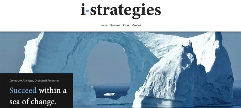 Image of Three Loud Crows design of i-strategies website